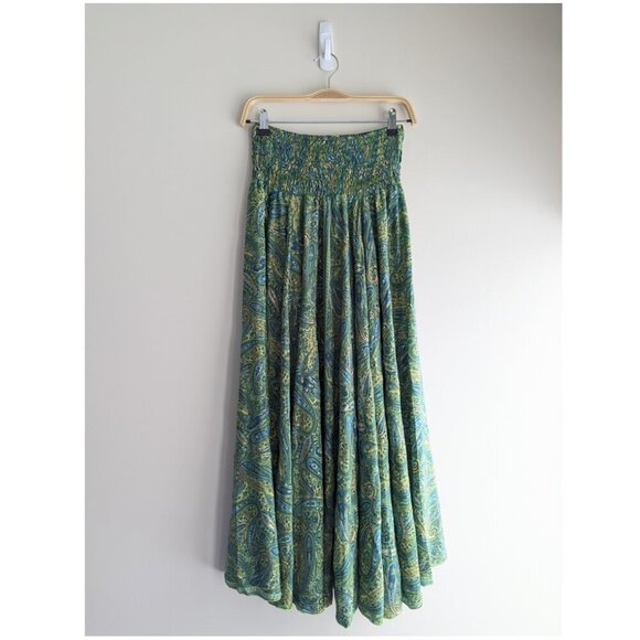 Bohemian Paisley Print Wide Leg Cullottes - Picture 1 of 5